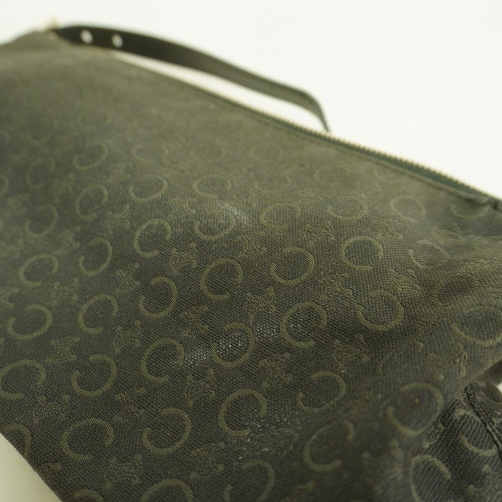 Celine Black Canvas Handbag Macadam C - Picture 6 of 10
